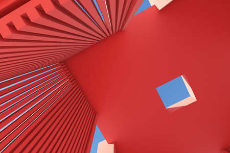 3D illustration, architectural design and interior design workの写真素材