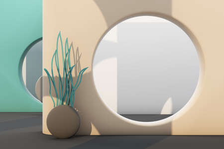 3D illustration, architectural design and interior design workの写真素材