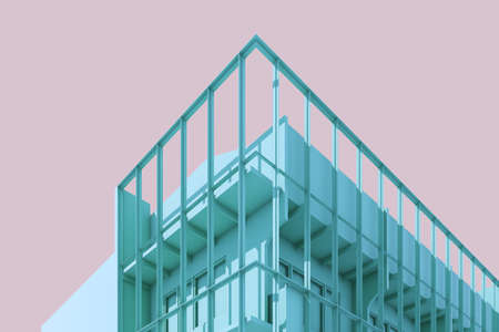 3D illustration, architectural design and interior design workの写真素材