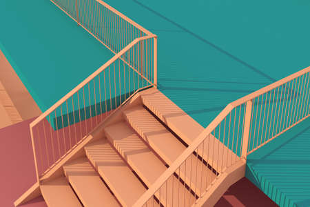 3D illustration, architectural design and interior design workの写真素材