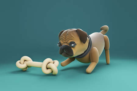 3D illustrations, lots of activities of cute dogs