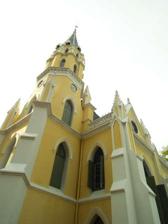 Gothic Buddhist temple, Thailandの写真素材