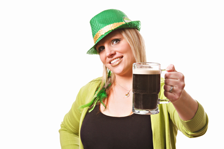 St. Patrick's Day Womanの写真素材