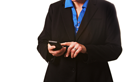 Businesswoman with phoneの写真素材