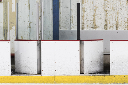 Ice Hockey Rink Wallの写真素材