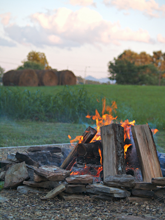 Campfire Fire Pitの写真素材