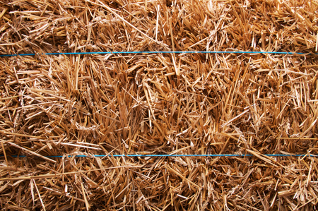 Hay bale backgroundの写真素材