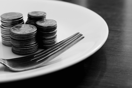 Money Food Conceptの写真素材