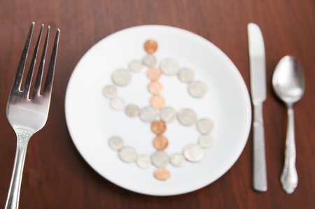 Money Food Concept