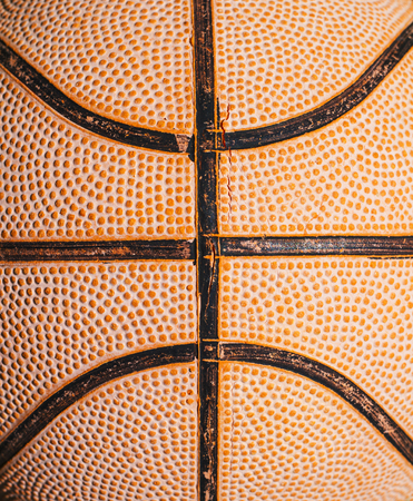 Worn Basketball Backgroundの写真素材