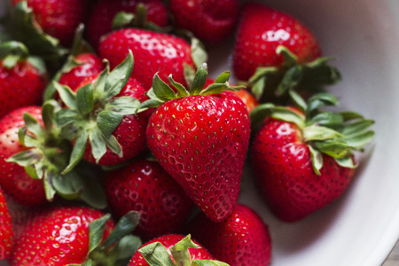 Bowl of Strawberriesの写真素材