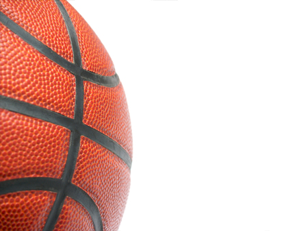 Basketball isolated on whiteの写真素材