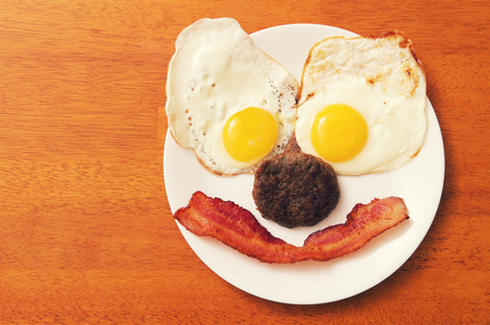 Breakfast Plate Faceの写真素材