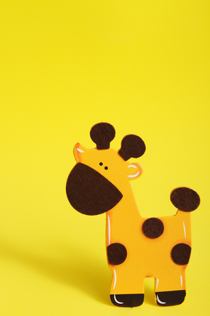 Yellow Giraffe Backgroundの写真素材