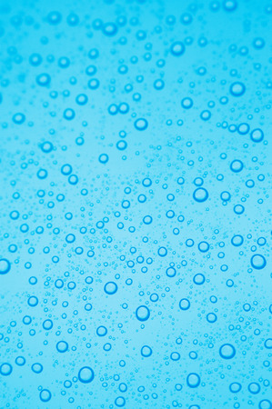 Blue Water bubbles backgroundの写真素材