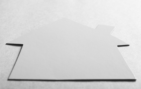 House shaped cut-outの写真素材