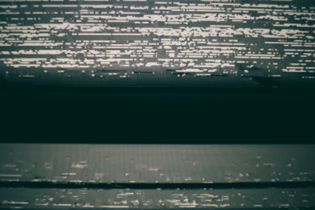 Analog Static Screenの写真素材