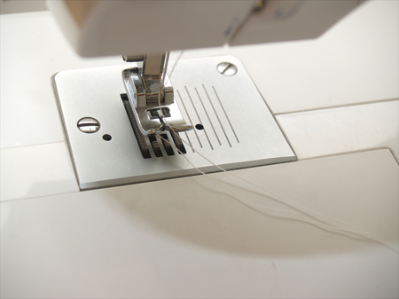 Sewing machine close up