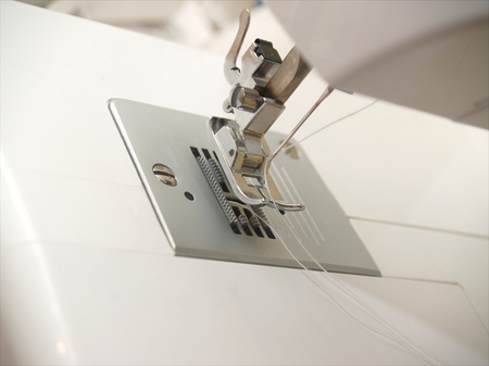 Sewing machine close up