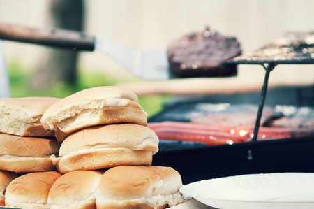 Grill out foodの写真素材