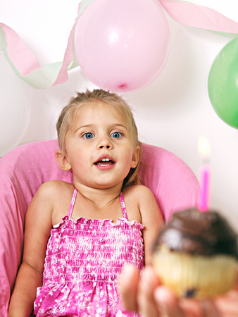 Girl Birthday partyの写真素材
