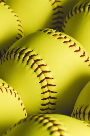 fastpitch softball ballsの写真素材
