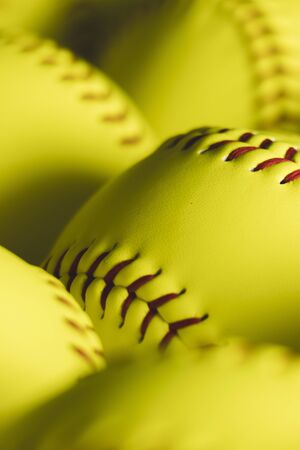 fastpitch softball ballsの写真素材
