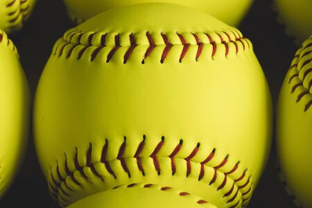 fastpitch softball ballsの写真素材