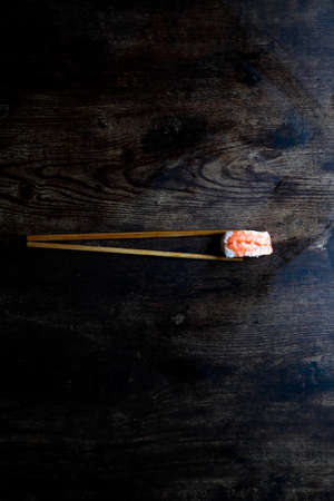 asian food sushi on wooden tableの写真素材