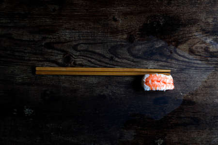 asian food on wooden tableの写真素材