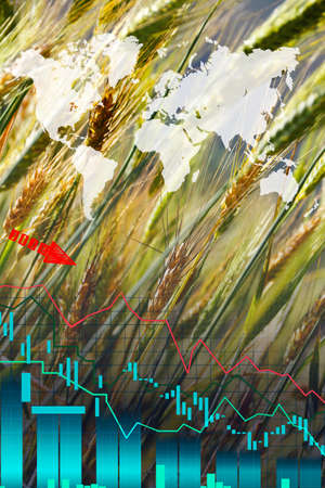 Conceptual illustration of the growing food crisis we are facing.