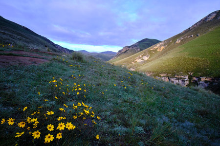 Beautiful tourist landscape in Shucto Canyon, an imposing and beautiful place full of nature from...