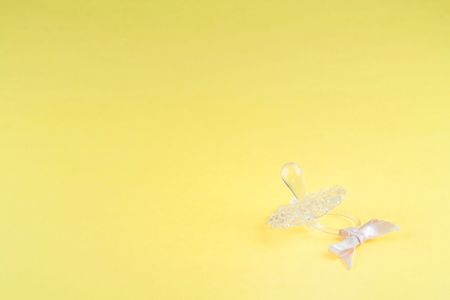 pacifier design invitation or thank you card for  showerの写真素材