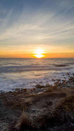 A beautiful sunset in Malibuの写真素材