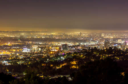Los Angeles at nightのeditorial素材
