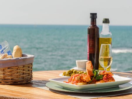 Mediterranean food productsの写真素材