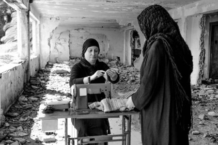 Women with headscarf