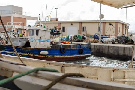 Small fishing boatの写真素材