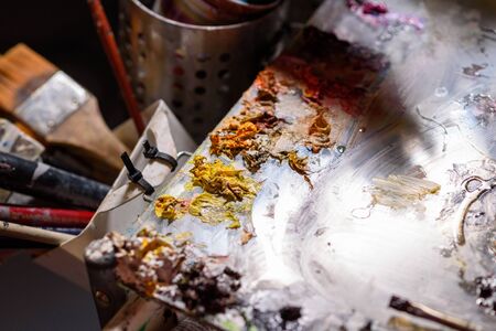 Plastic artist painter workshopの写真素材