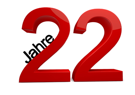 a number with the caption Jahre