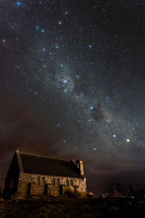 Church of the Lonely Shepherd by Nightのeditorial素材
