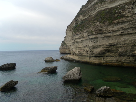 Corsican cliff landscapeの写真素材