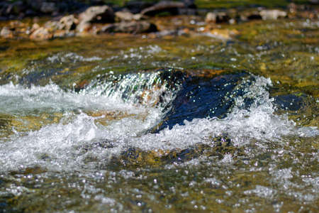 A river flowing over rocks