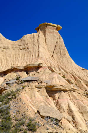 Las Bardenas Reales, Natural Reserve and Biosphere Reserve, Navarra, Spainの写真素材