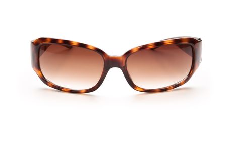 Ladies sunglasses isolated on white backgroundの写真素材