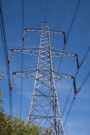 Electricity pylonの写真素材