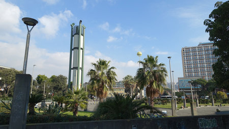 A glimpse of one of the squares just outside the city center.の写真素材