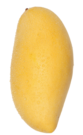 Fresh mango isolated on a white backgroundの写真素材