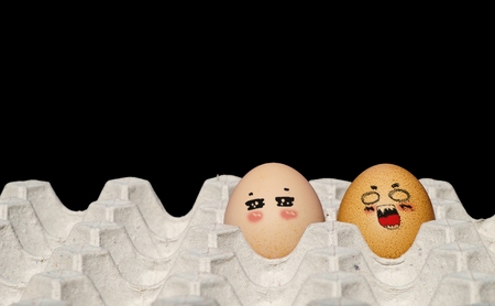 Painted eggの写真素材