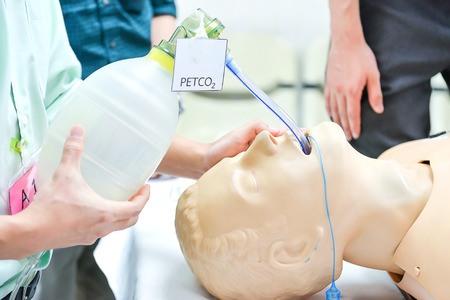 Basic Life Support of Cardiopulmonary resuscitationの写真素材